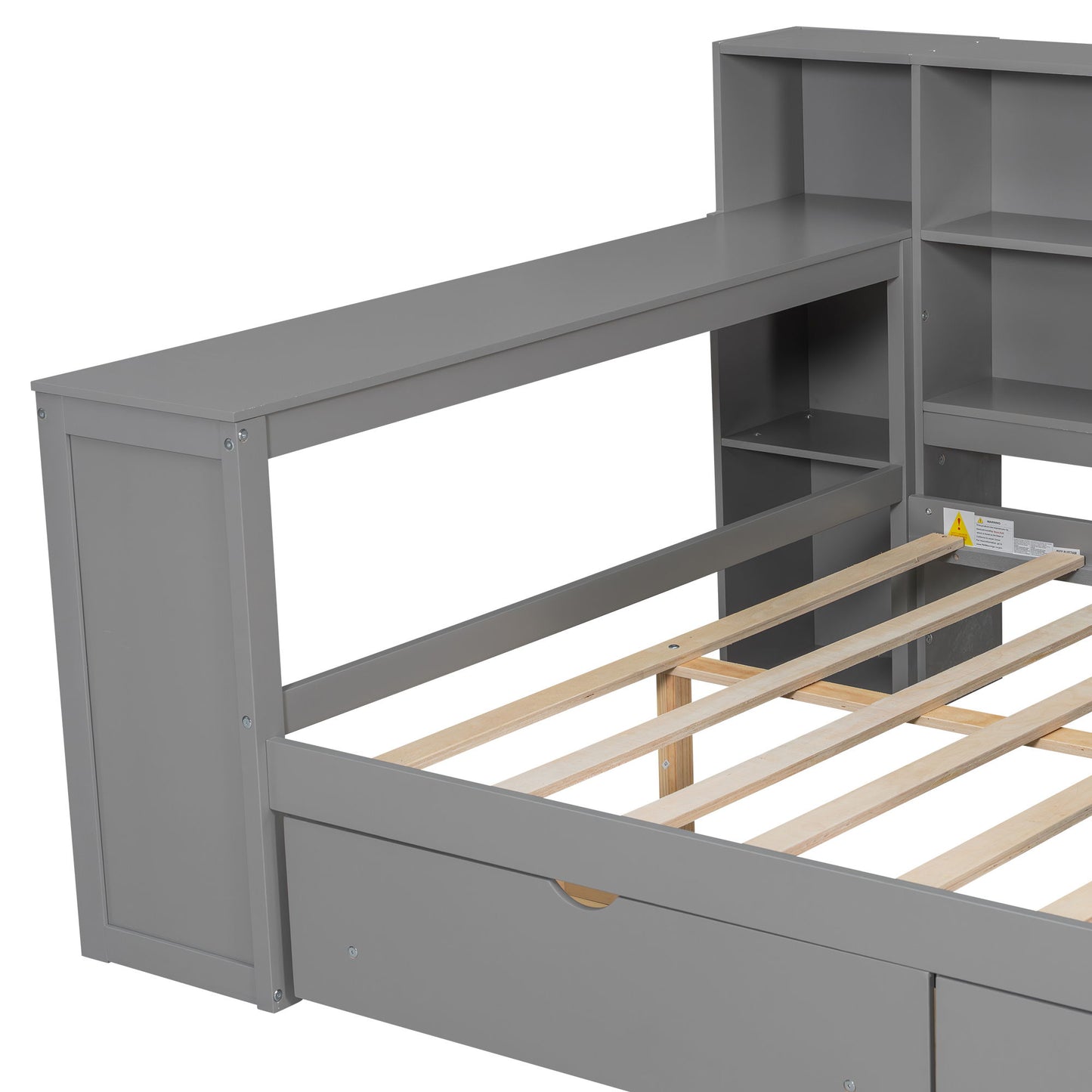 Platform Bed With Storage Shelves, Drawers, Charging Station, LED, Desk - The Sleep Loft - Online Mattress Showroom NYC