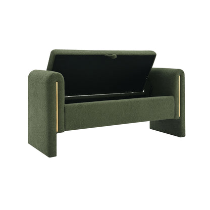 Modern Teddy Upholstered Large Bed End Bench With Arms And Storage - The Sleep Loft - Online Mattress Showroom NYC