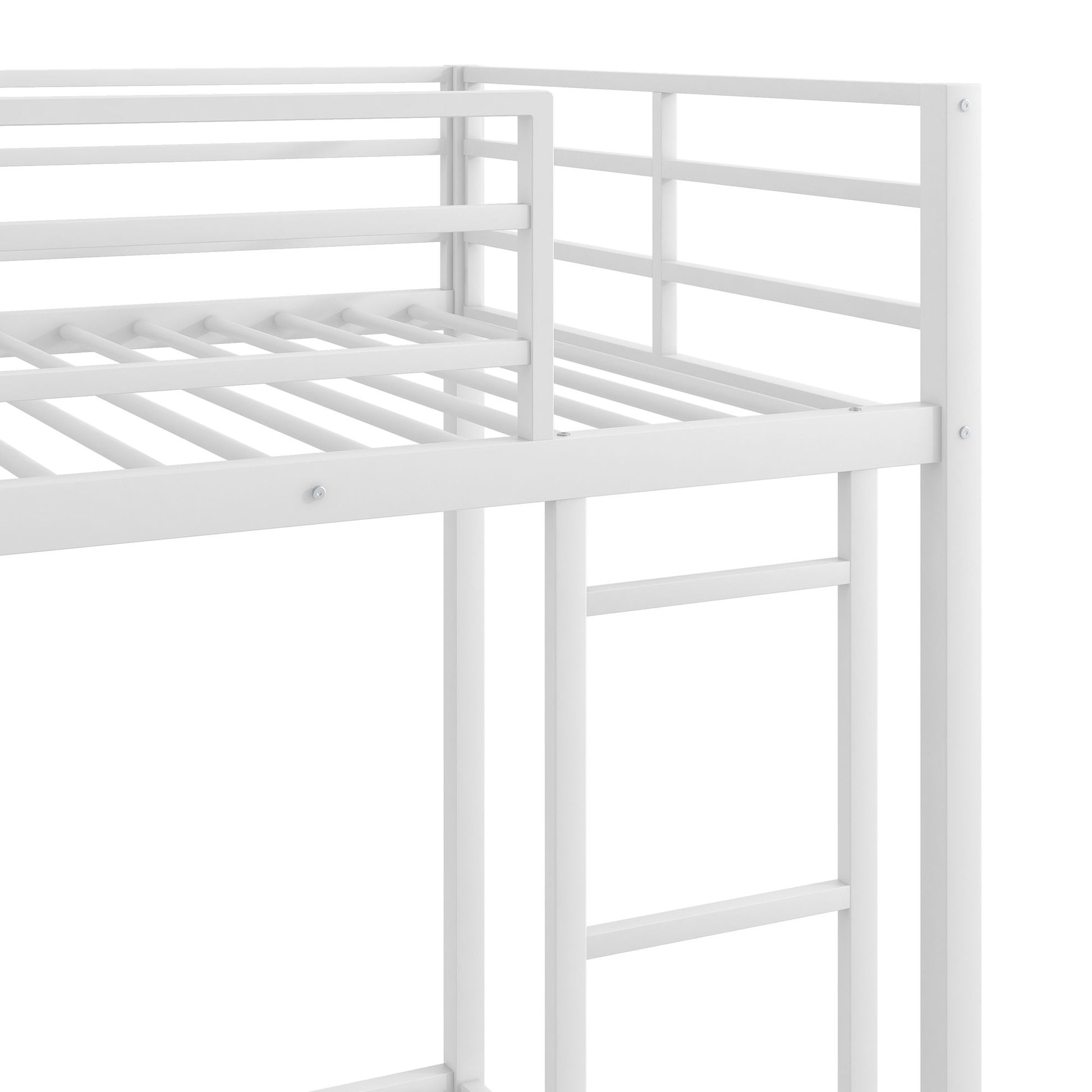 Metal Bunk Bed, Low Bunk Bed With Ladder - The Sleep Loft - Online Mattress Showroom NYC