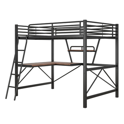 Loft Bed With Desk And Shelf, Modern Design - The Sleep Loft - Online Mattress Showroom NYC