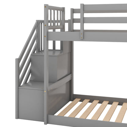 Bunk Bed With Convertible Slide And Stairway - The Sleep Loft - Online Mattress Showroom NYC