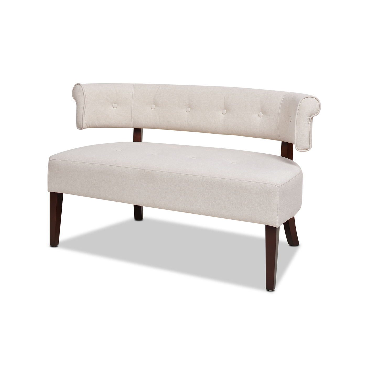 Jared - Versatile Roll Arm Tufted Bench Settee - The Sleep Loft - Online Mattress Showroom NYC