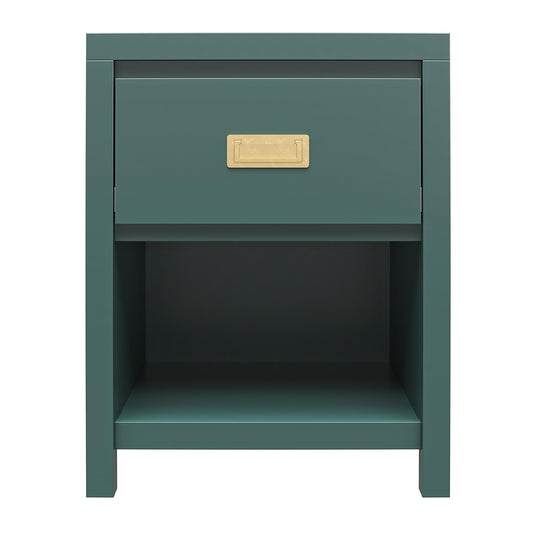 Haven - 1 Drawer Nightstand - Green - The Sleep Loft - Online Mattress Showroom NYC