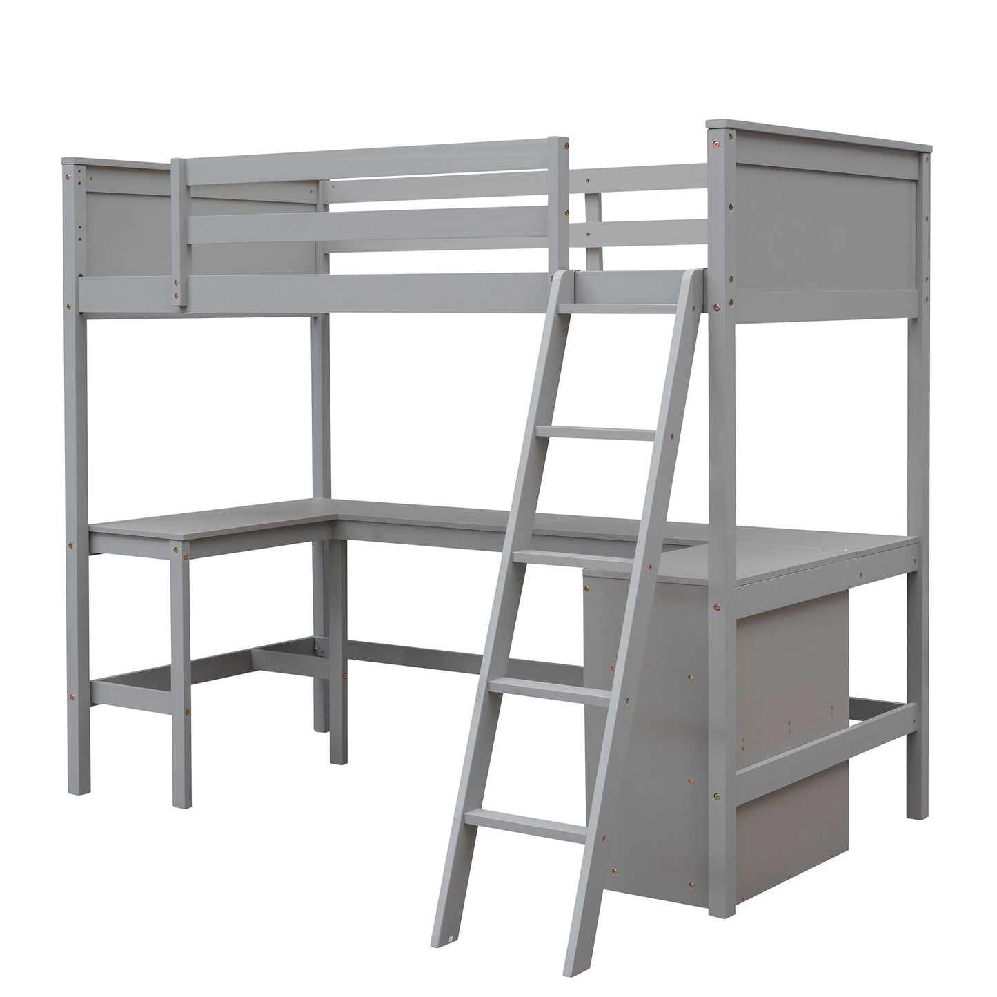 Loft Bed With Shelves With Desk - The Sleep Loft - Online Mattress Showroom NYC