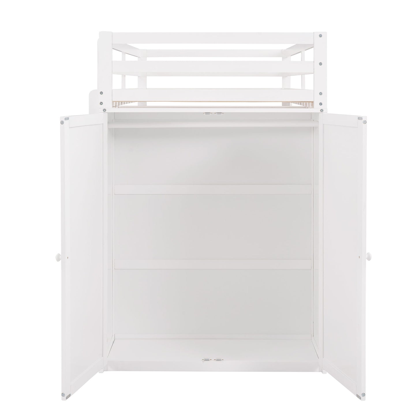 Loft Bed With Drawers, Desk, And Wardrobe - The Sleep Loft - Online Mattress Showroom NYC