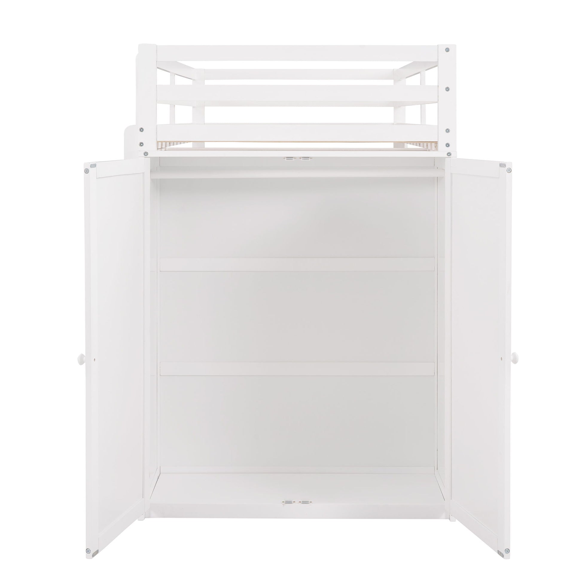Loft Bed With Drawers, Desk, And Wardrobe - The Sleep Loft - Online Mattress Showroom NYC