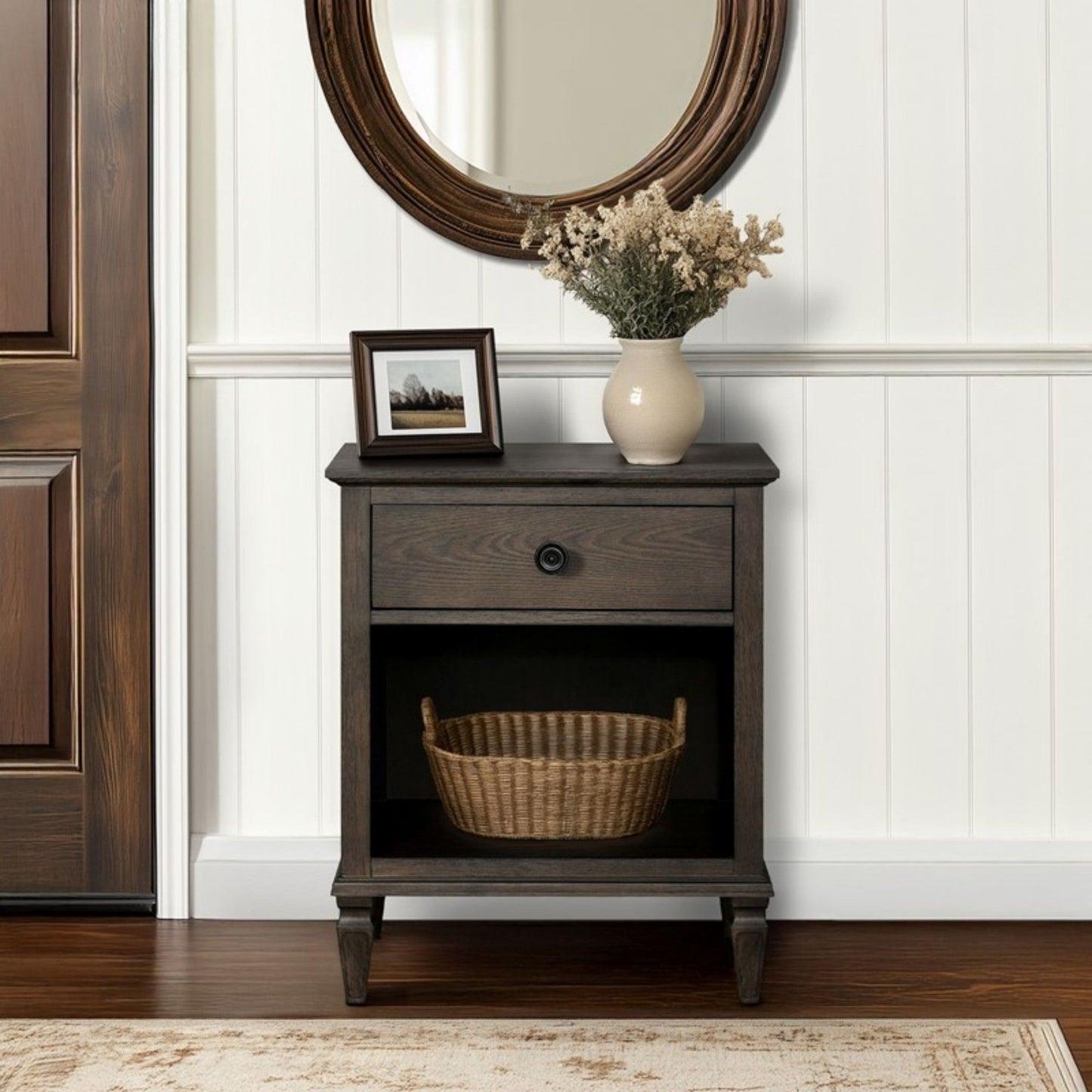 Victoria - Nightstand With Open Storage - The Sleep Loft - Online Mattress Showroom NYC