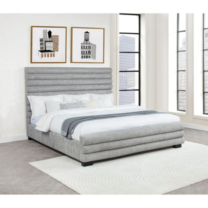 Fandango - Eastern Bed With Rolled Tufting - Gray - The Sleep Loft - Online Mattress Showroom NYC