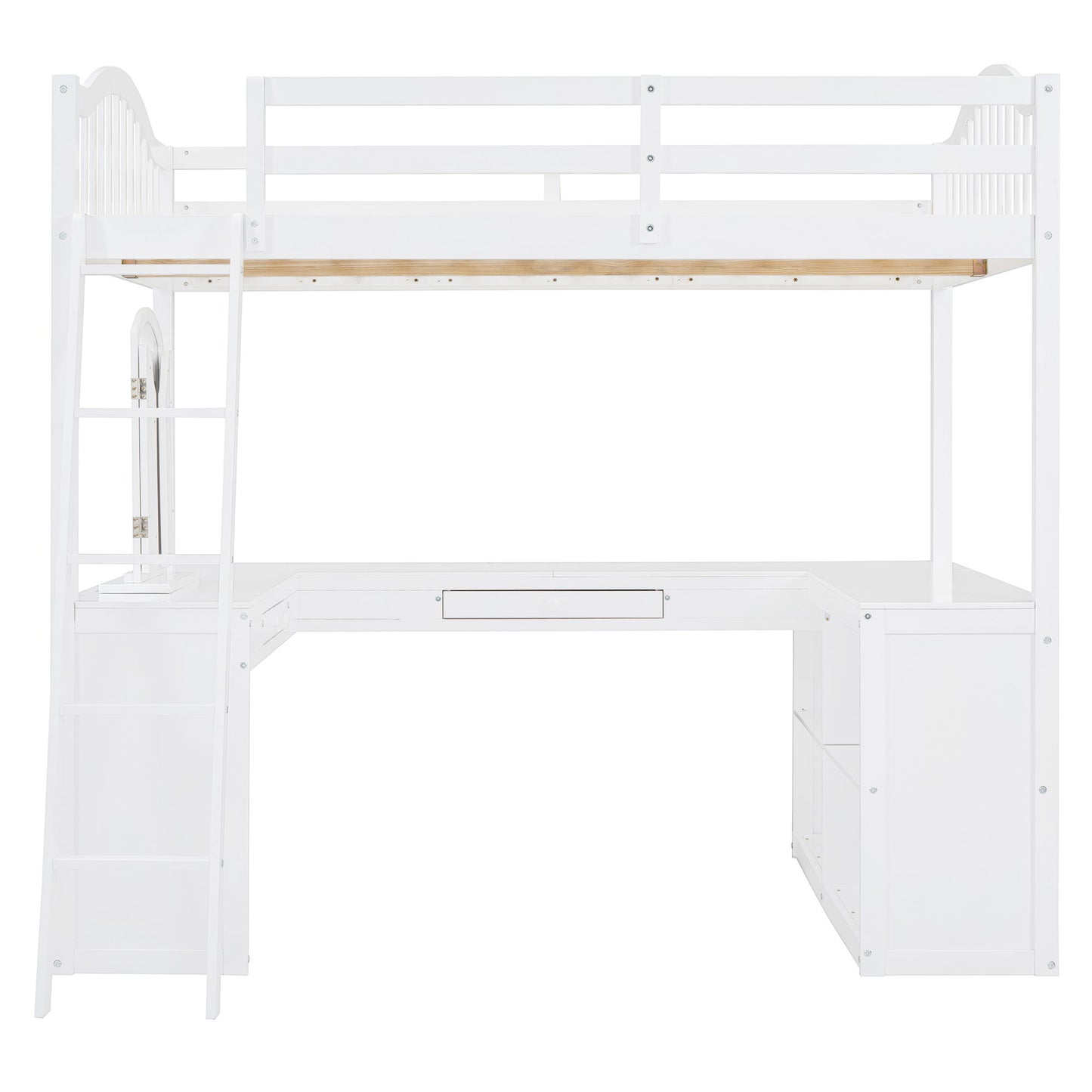 Loft Bed With Drawers, Cabinet, Shelves With Desk - The Sleep Loft - Online Mattress Showroom NYC
