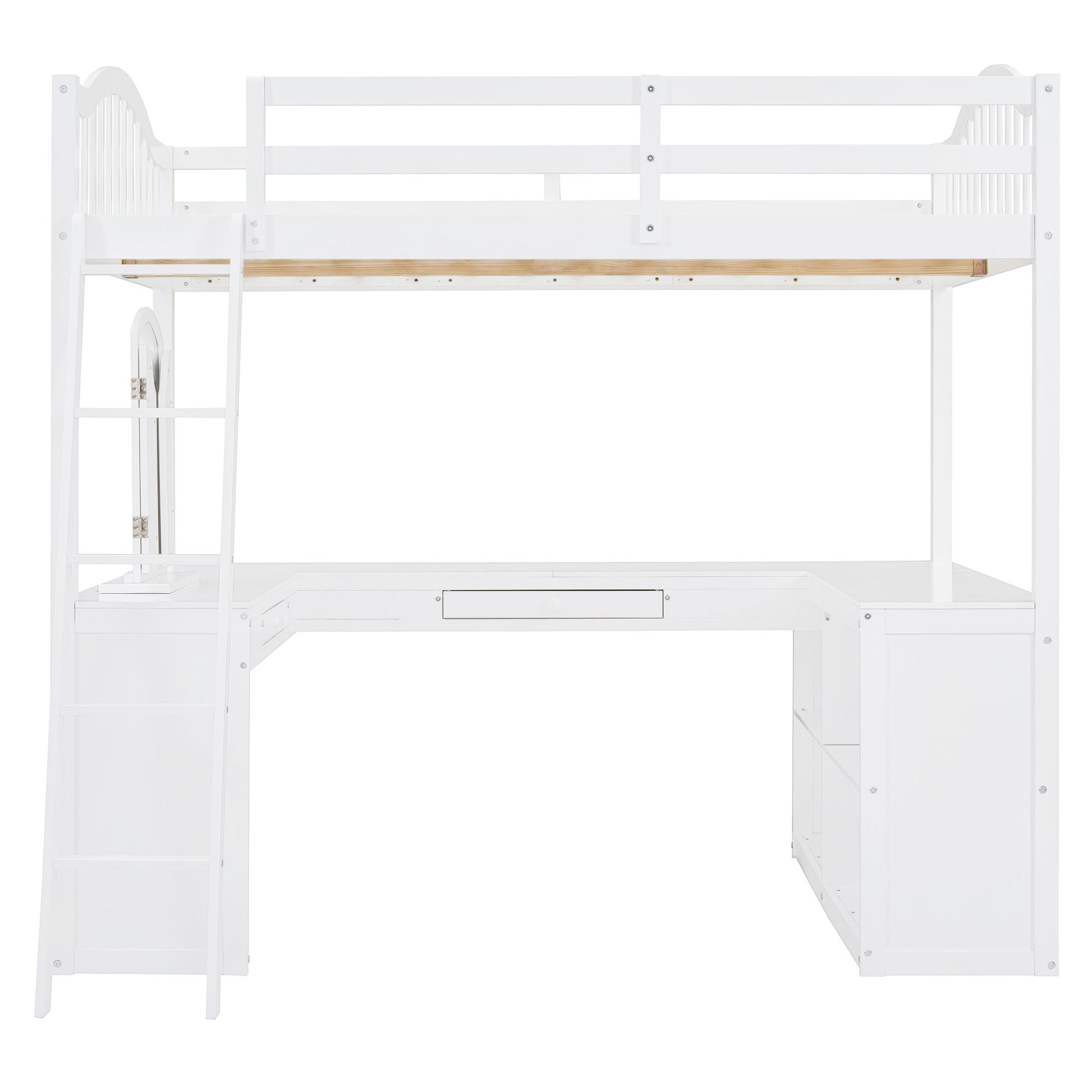 Loft Bed With Drawers, Cabinet, Shelves With Desk - The Sleep Loft - Online Mattress Showroom NYC