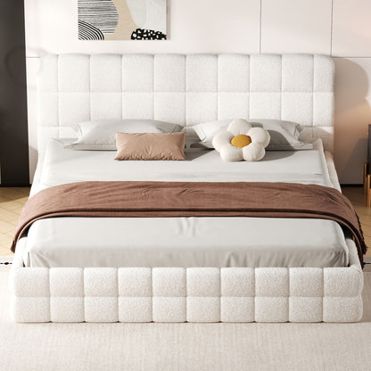 Upholstered Platform Bed With Headboard - The Sleep Loft - Online Mattress Showroom NYC