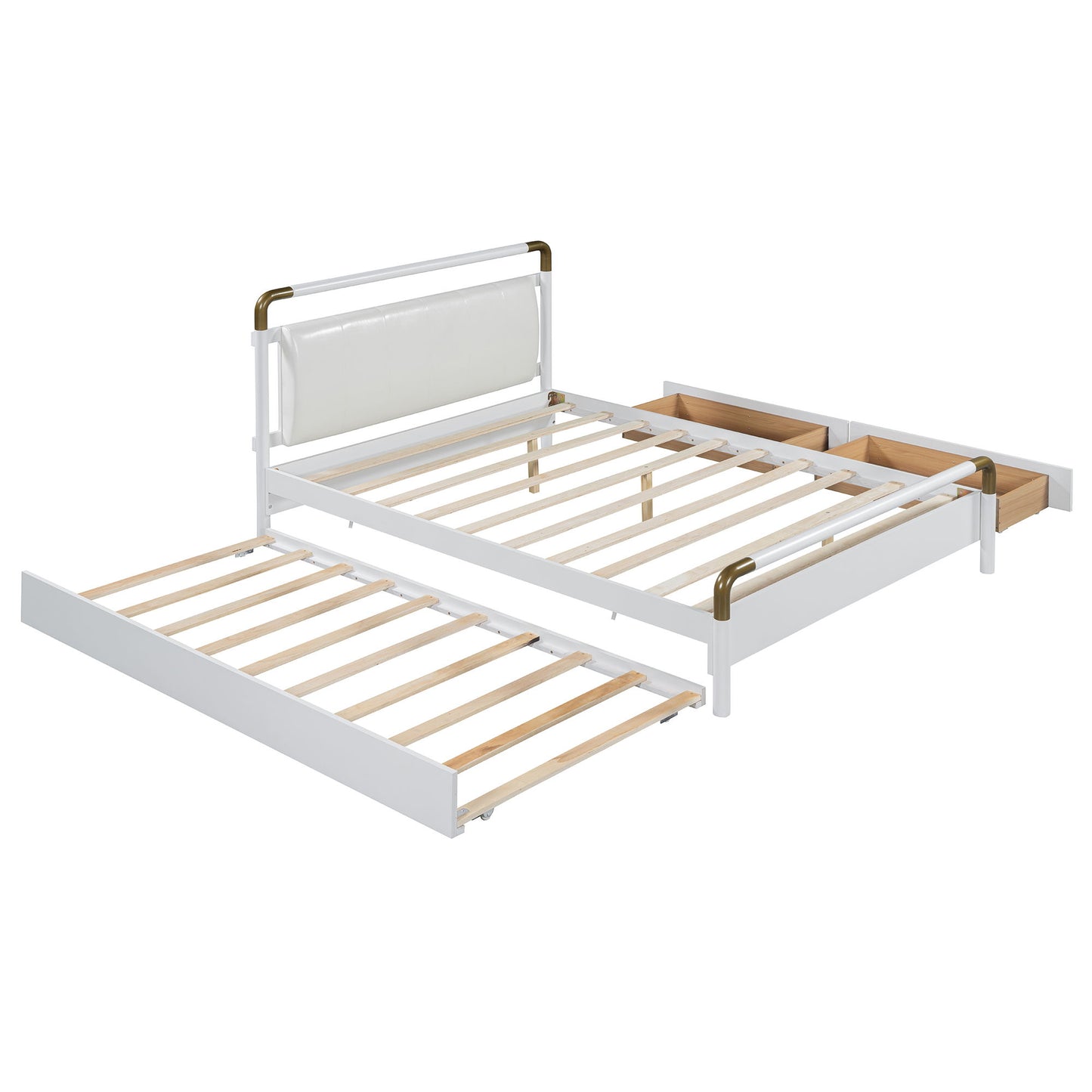 Storage Platform Bed, With 2 Big Drawers, Trundle - The Sleep Loft - Online Mattress Showroom NYC