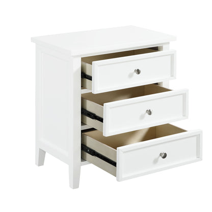 Luca - 3 Drawer Nightstand - The Sleep Loft - Online Mattress Showroom NYC