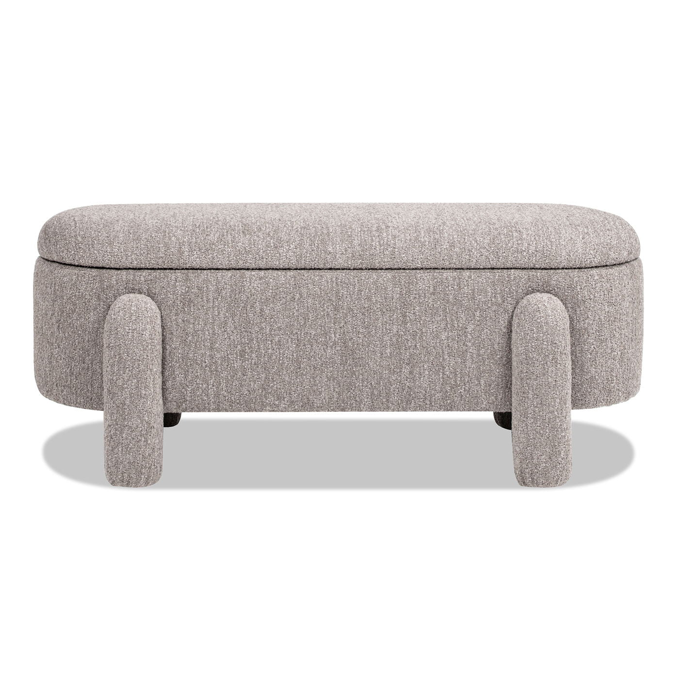 Hugo - Oval Fully Upholstered Storage Bench - The Sleep Loft - Online Mattress Showroom NYC
