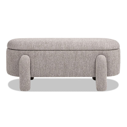 Hugo - Oval Fully Upholstered Storage Bench - The Sleep Loft - Online Mattress Showroom NYC