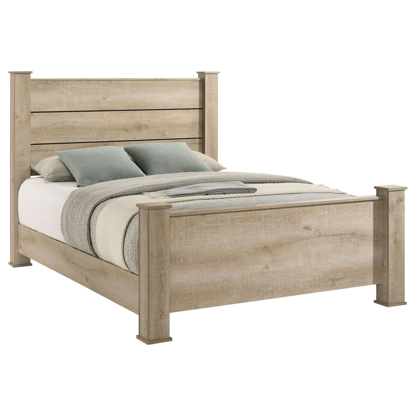 Sansome - Queen Panel Bed - Oak - The Sleep Loft - Online Mattress Showroom NYC