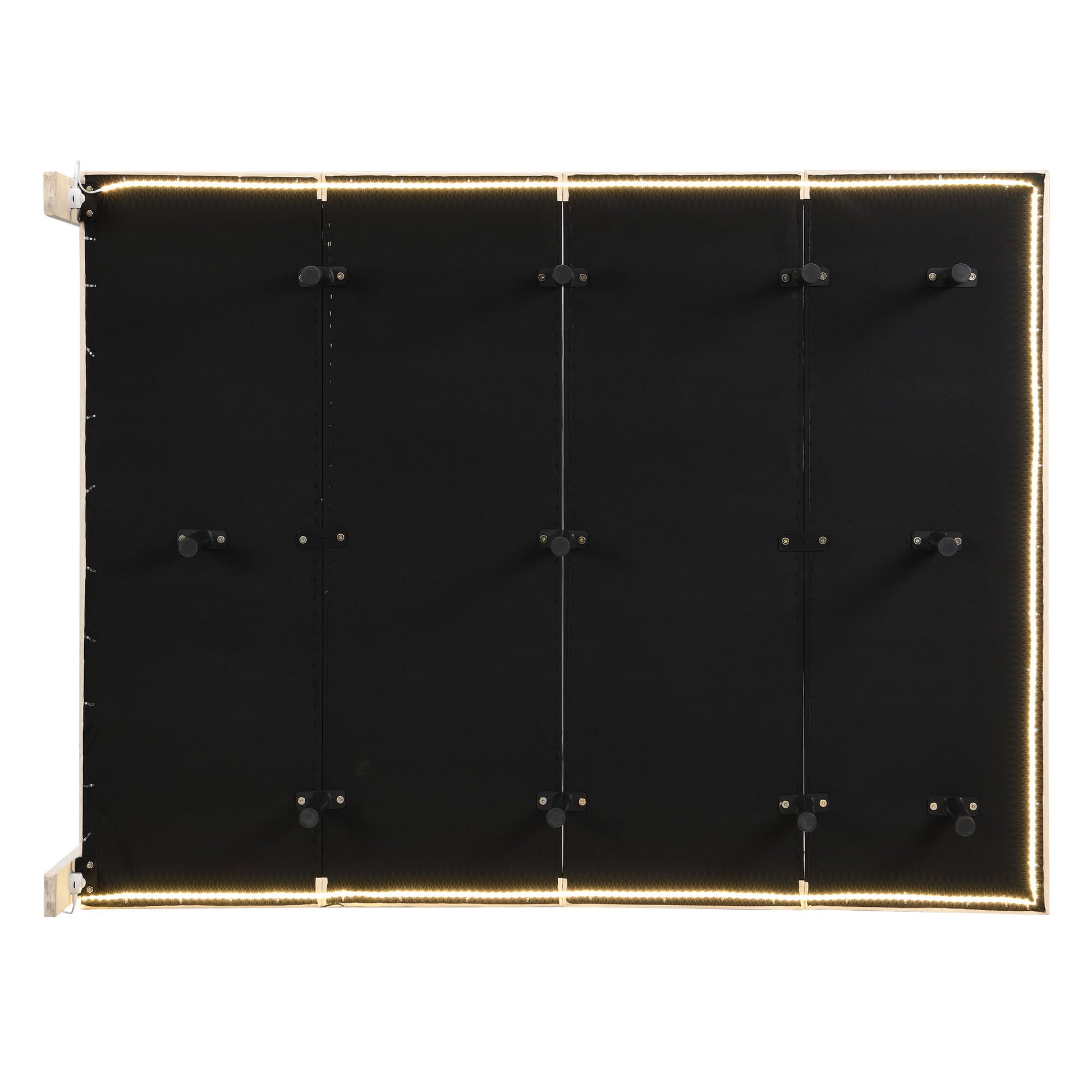 Upholstered Bed With Sensor Light And Headboard, Floating Velvet Platform Bed - The Sleep Loft - Online Mattress Showroom NYC