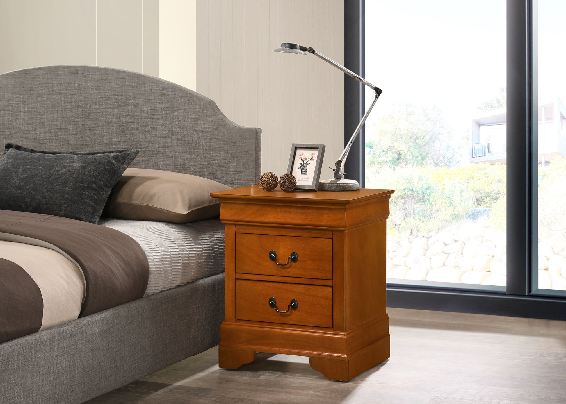 Traditional Style Design Nightstand - The Sleep Loft - Online Mattress Showroom NYC