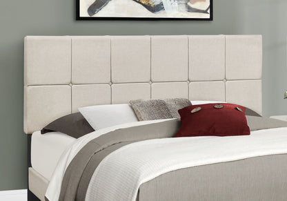 Queen Size Bed, Upholstered, Transitional - Beige - The Sleep Loft - Online Mattress Showroom NYC