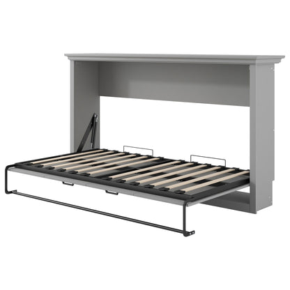 Twin Size Murphy Bed With Cabinet Storage - Gray - The Sleep Loft - Online Mattress Showroom NYC