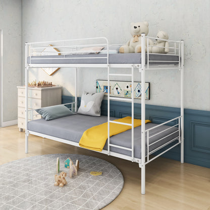 Space Saving Bunk Bed With Metal Frame And Ladder - The Sleep Loft - Online Mattress Showroom NYC