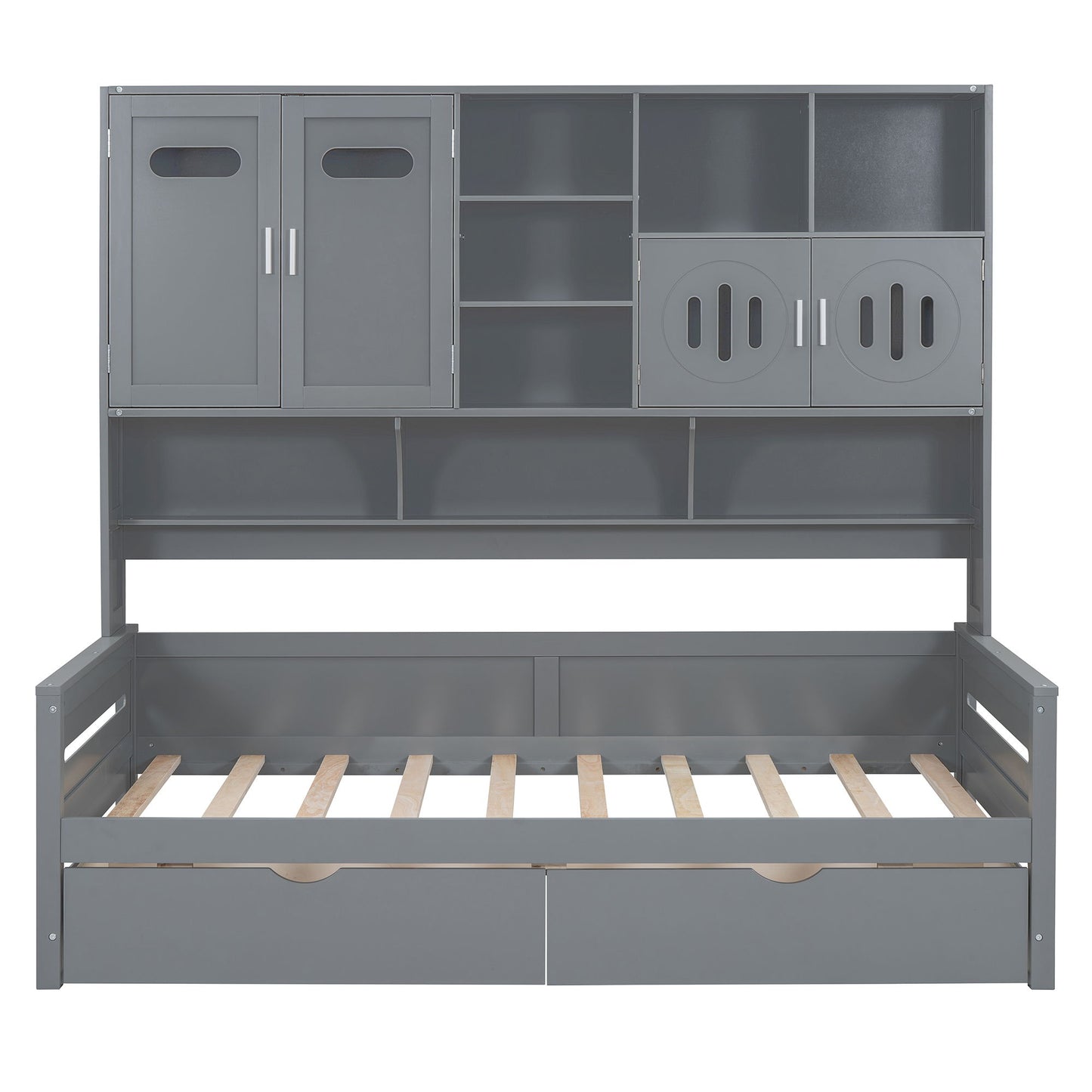 Daybed With All-In-One Cabinet And Shelf - The Sleep Loft - Online Mattress Showroom NYC