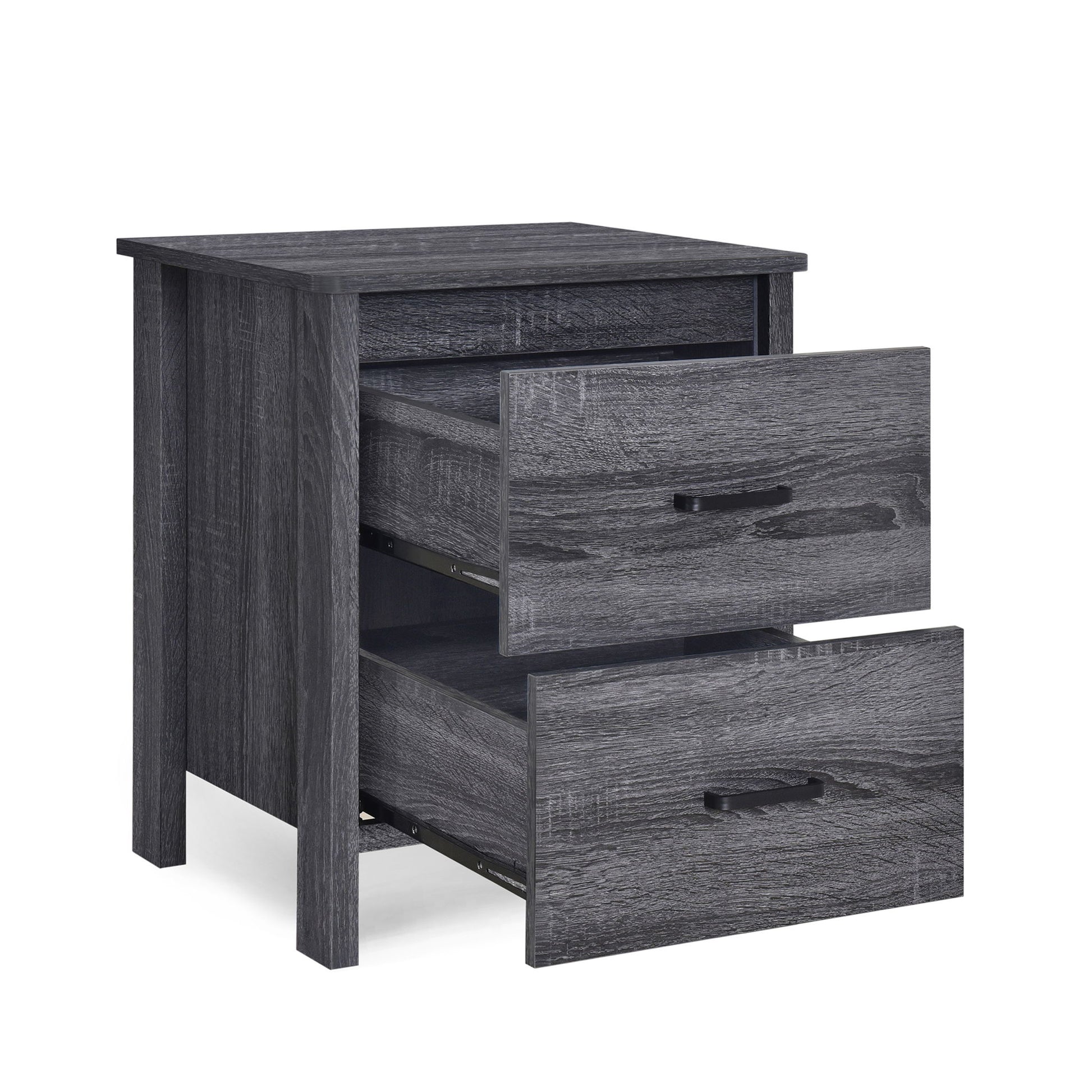 Titeca - Contemporary Wood 2 Drawer Nightstand - The Sleep Loft - Online Mattress Showroom NYC