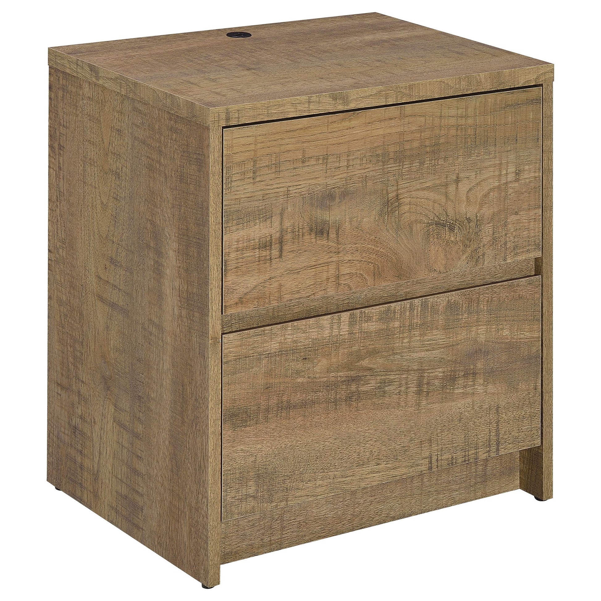 Geary - 2 Drawer Nightstand With LED Lights And USB Charging Ports - The Sleep Loft - Online Mattress Showroom NYC