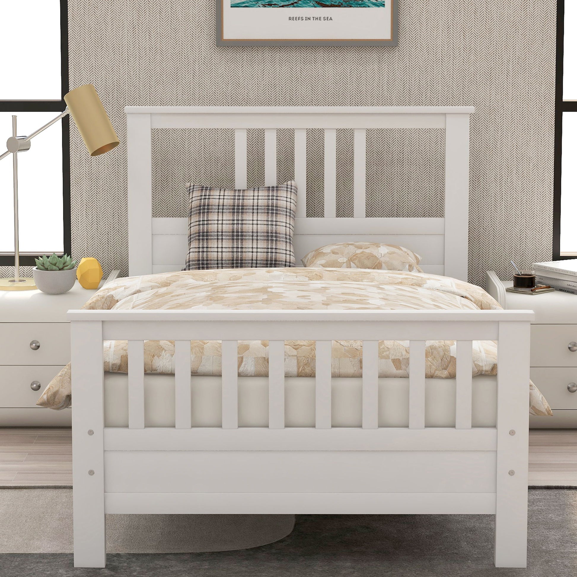 Platform Bed With Paneled Headboard And Footboard - The Sleep Loft - Online Mattress Showroom NYC