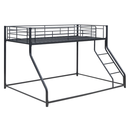 Metal Floor Bunk Bed With Sloped Ladder, Space Saving Design - The Sleep Loft - Online Mattress Showroom NYC