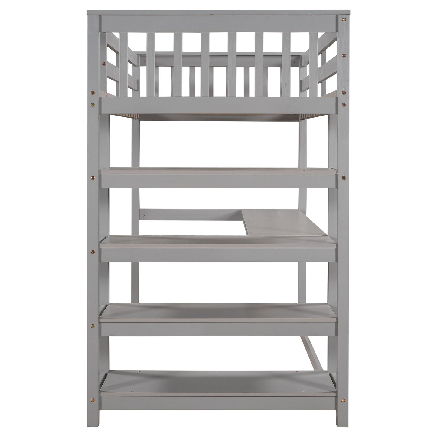 Loft Bed With Storage Shelves And Under Bed Desk - The Sleep Loft - Online Mattress Showroom NYC