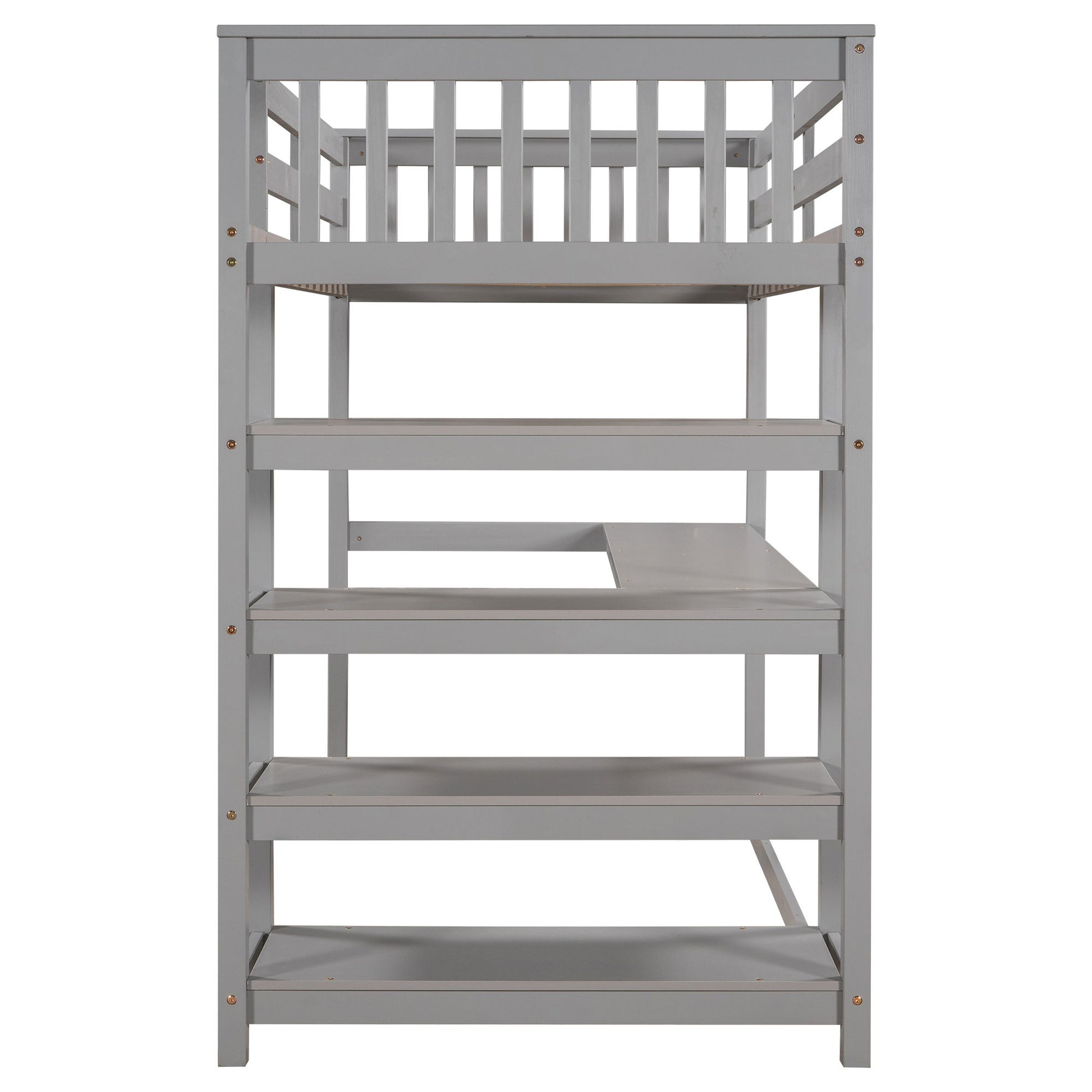 Loft Bed With Storage Shelves And Under Bed Desk - The Sleep Loft - Online Mattress Showroom NYC