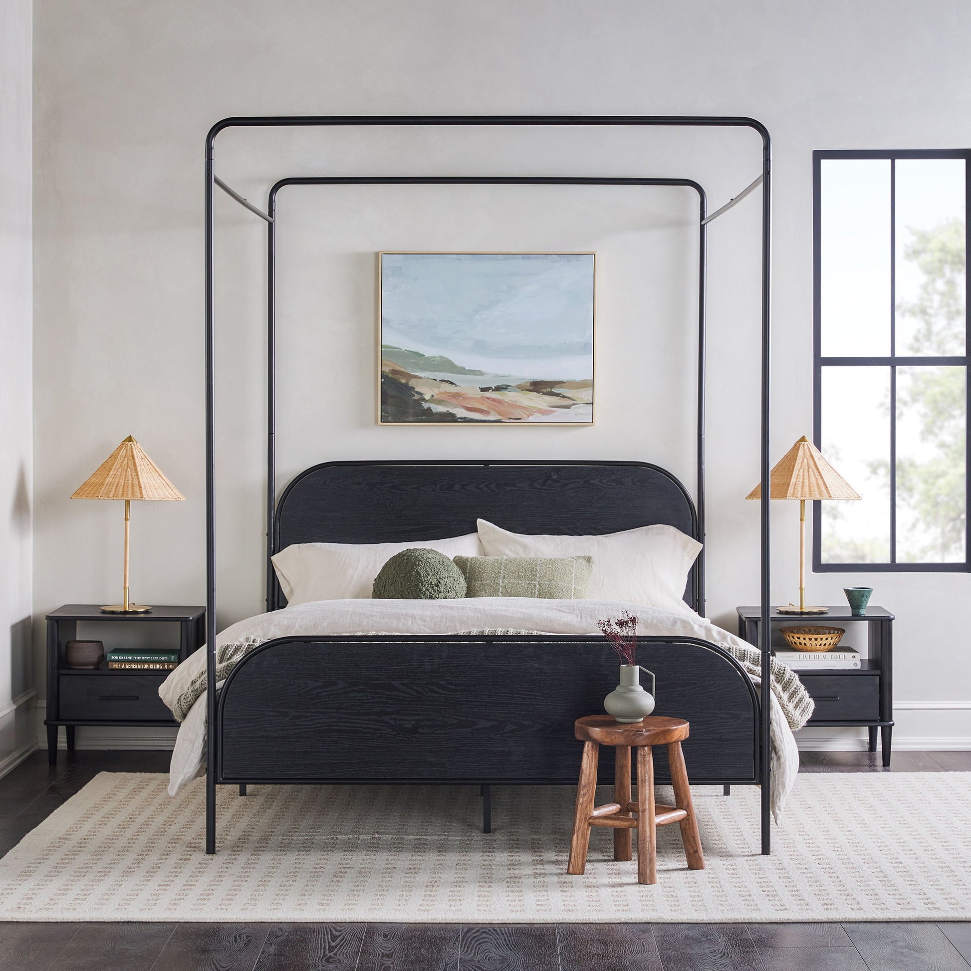 Modern Canopy Bed Frame - The Sleep Loft - Online Mattress Showroom NYC