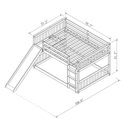 Bunk Bed With Slide And Ladder - The Sleep Loft - Online Mattress Showroom NYC