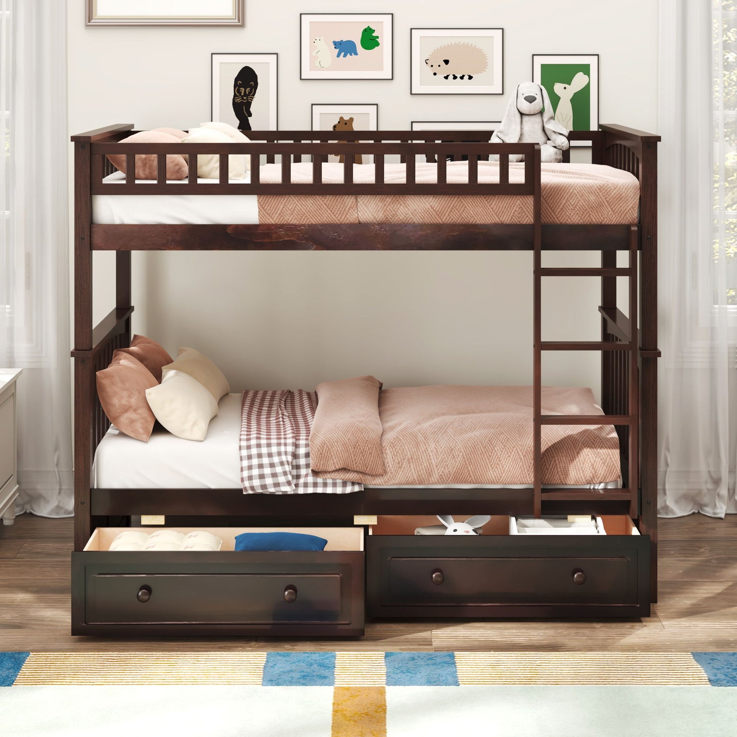 Bunk Bed With Drawers, Convertible Design - The Sleep Loft - Online Mattress Showroom NYC
