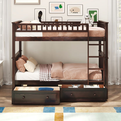 Bunk Bed With Drawers, Convertible Design - The Sleep Loft - Online Mattress Showroom NYC