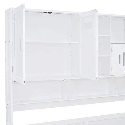 Daybed With All-In-One Cabinet And Shelf - The Sleep Loft - Online Mattress Showroom NYC