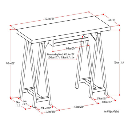 Sawhorse - Handcrafted Desk - The Sleep Loft - Online Mattress Showroom NYC