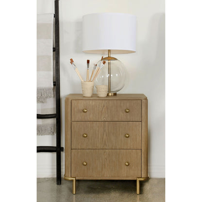 3 Drawer Nightstand With USB Ports - Brown - The Sleep Loft - Online Mattress Showroom NYC