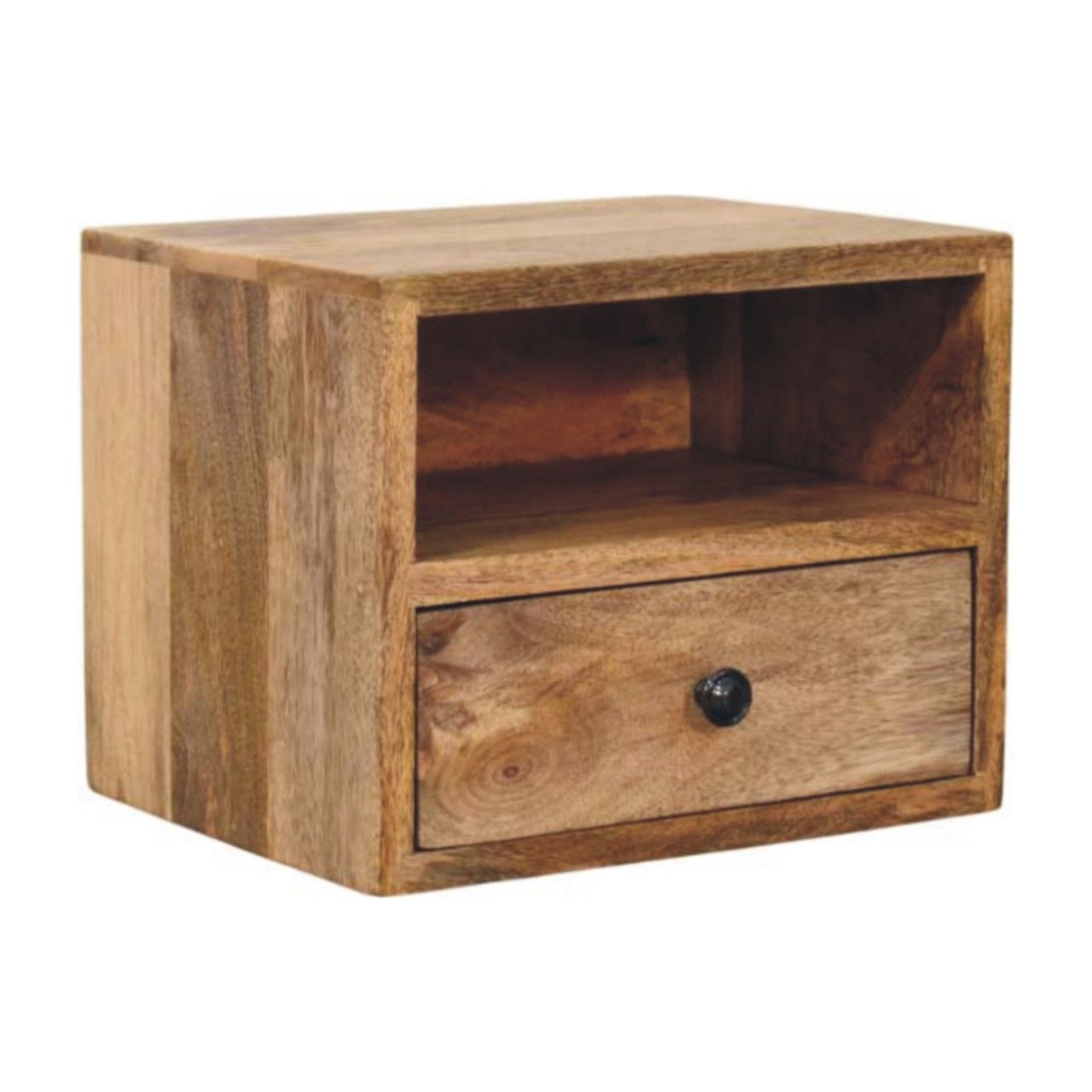 Solis - 1 Drawer Wall Mounted Nightstand - The Sleep Loft - Online Mattress Showroom NYC