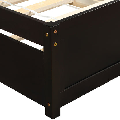 Platform Bed Wood Bed Frame With Trundle - The Sleep Loft - Online Mattress Showroom NYC