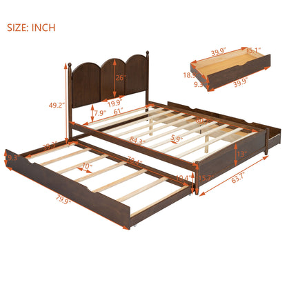 Platform Bed With With 2 Big Drawers And Trundle - The Sleep Loft - Online Mattress Showroom NYC