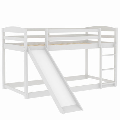 Durable Bunk Bed With Convertible Slide And Ladder - The Sleep Loft - Online Mattress Showroom NYC