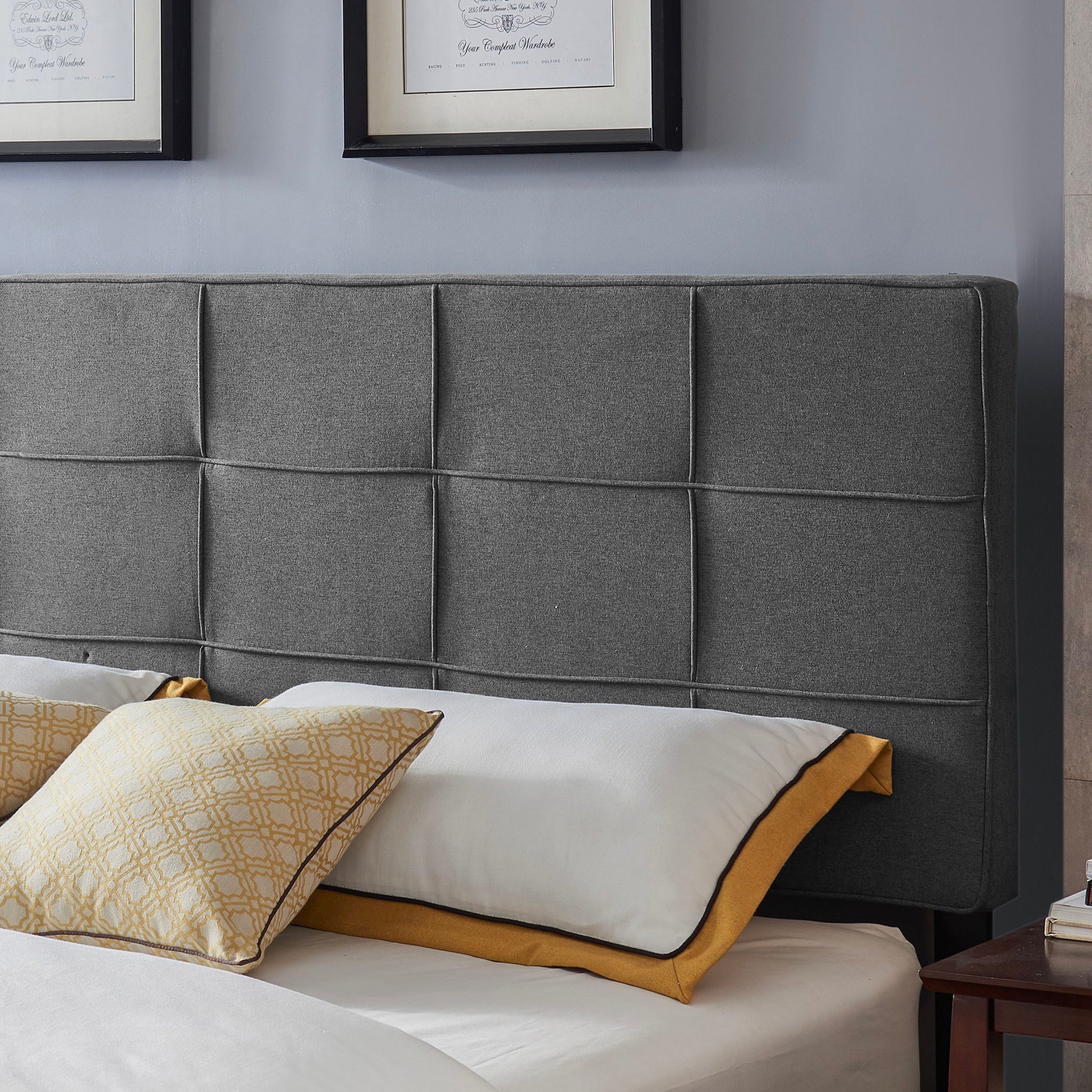 King / California King Sized Headboard - Charcoal Gray - The Sleep Loft - Online Mattress Showroom NYC