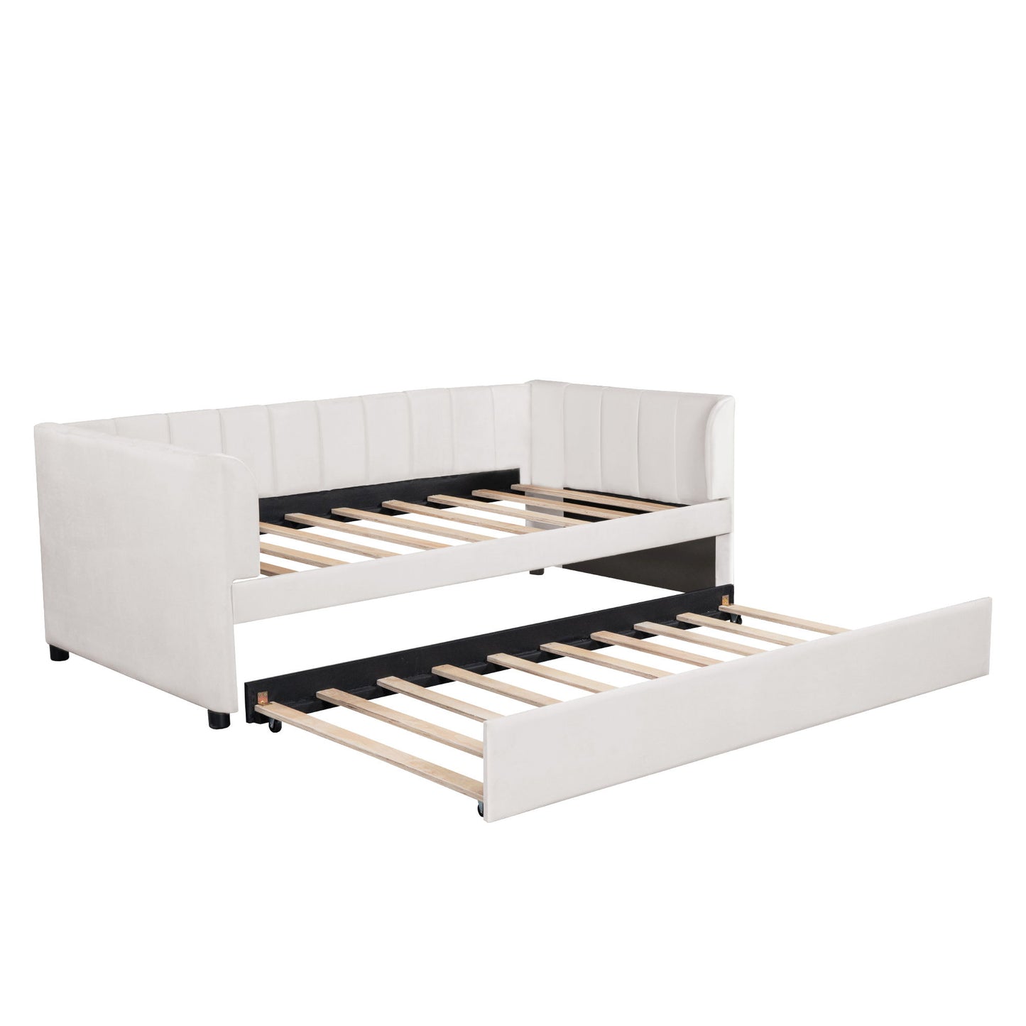 Upholstered Daybed With Ergonomic Design Backrest - The Sleep Loft - Online Mattress Showroom NYC