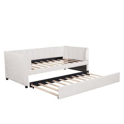 Upholstered Daybed With Ergonomic Design Backrest - The Sleep Loft - Online Mattress Showroom NYC