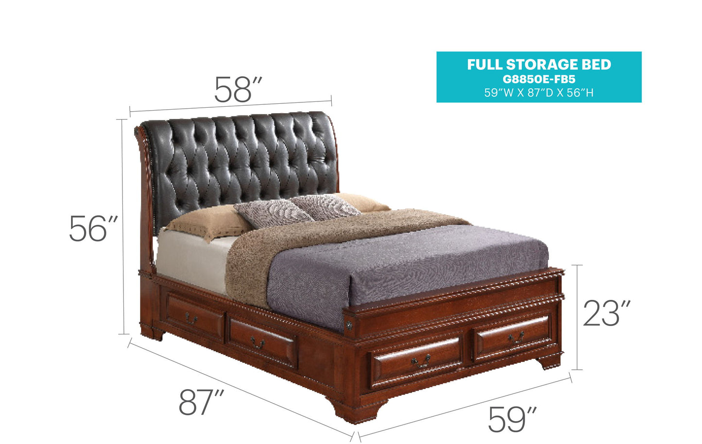 Storage Bed Elegant Transitional - The Sleep Loft - Online Mattress Showroom NYC