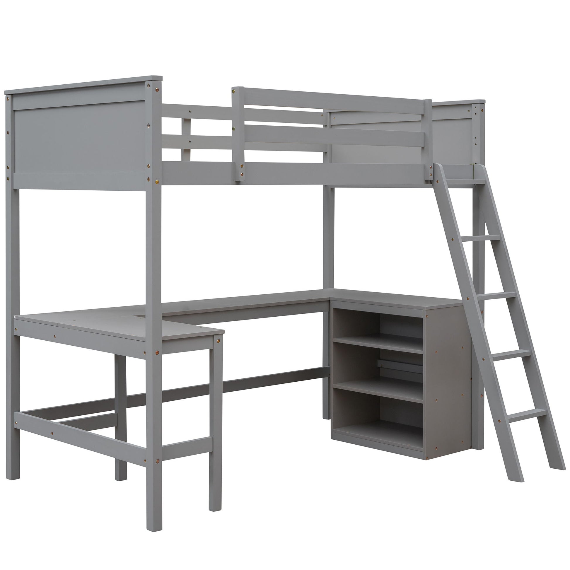 Loft Bed With Shelves With Desk - The Sleep Loft - Online Mattress Showroom NYC