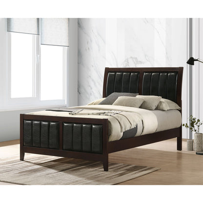Full Panel Bed With Tufted Headboard Frame - Brown - The Sleep Loft - Online Mattress Showroom NYC