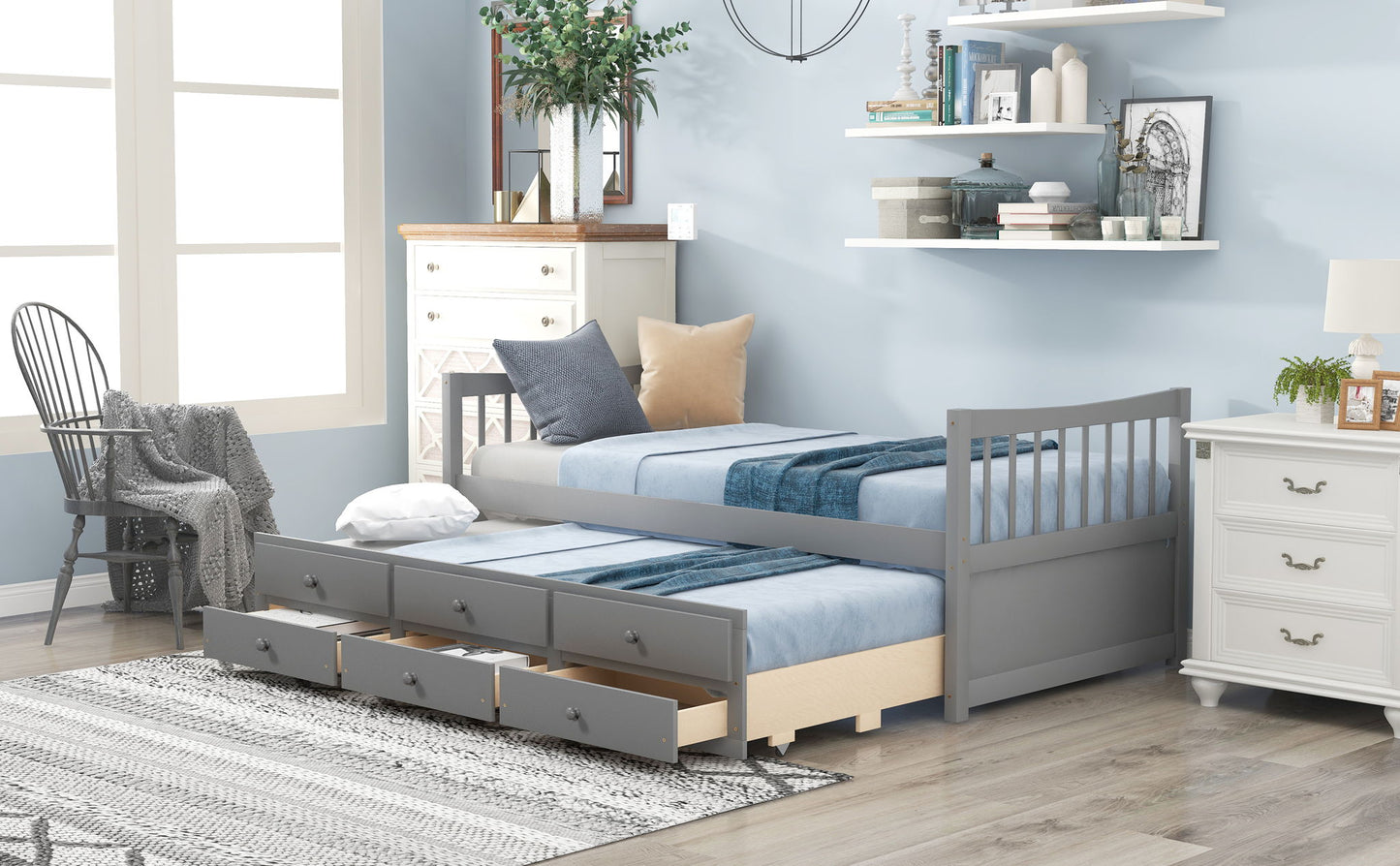 Twin Size Daybed With Trundle And Drawers - The Sleep Loft - Online Mattress Showroom NYC